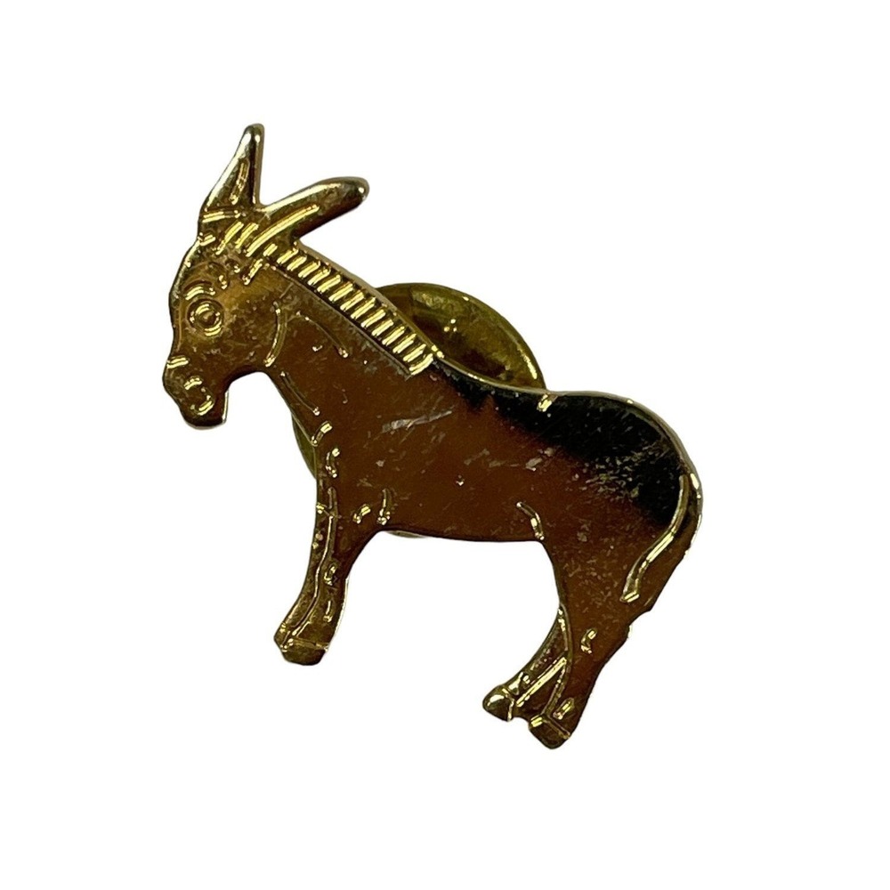 Donkey Jackal Mule Stubborn Lapel Pin Tie Tac Souvenir Vintage